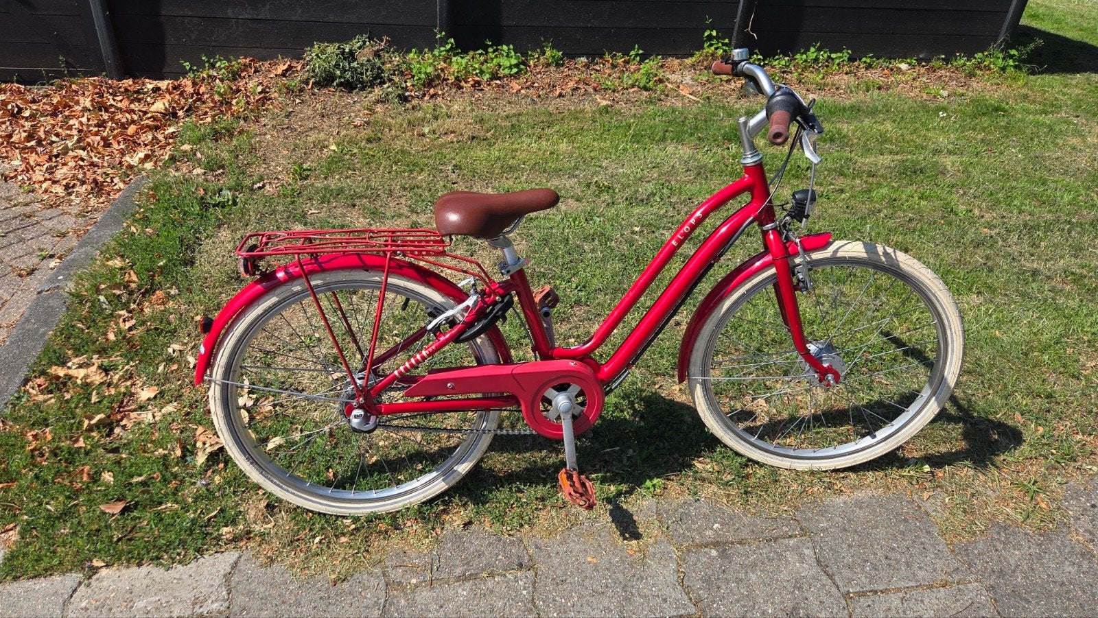 Rode Elops Stadsfiets - 24inch, Fietsen en Brommers, Fietsen | Meisjes, Velgrem, Versnellingen, Ophalen, Overige merken
