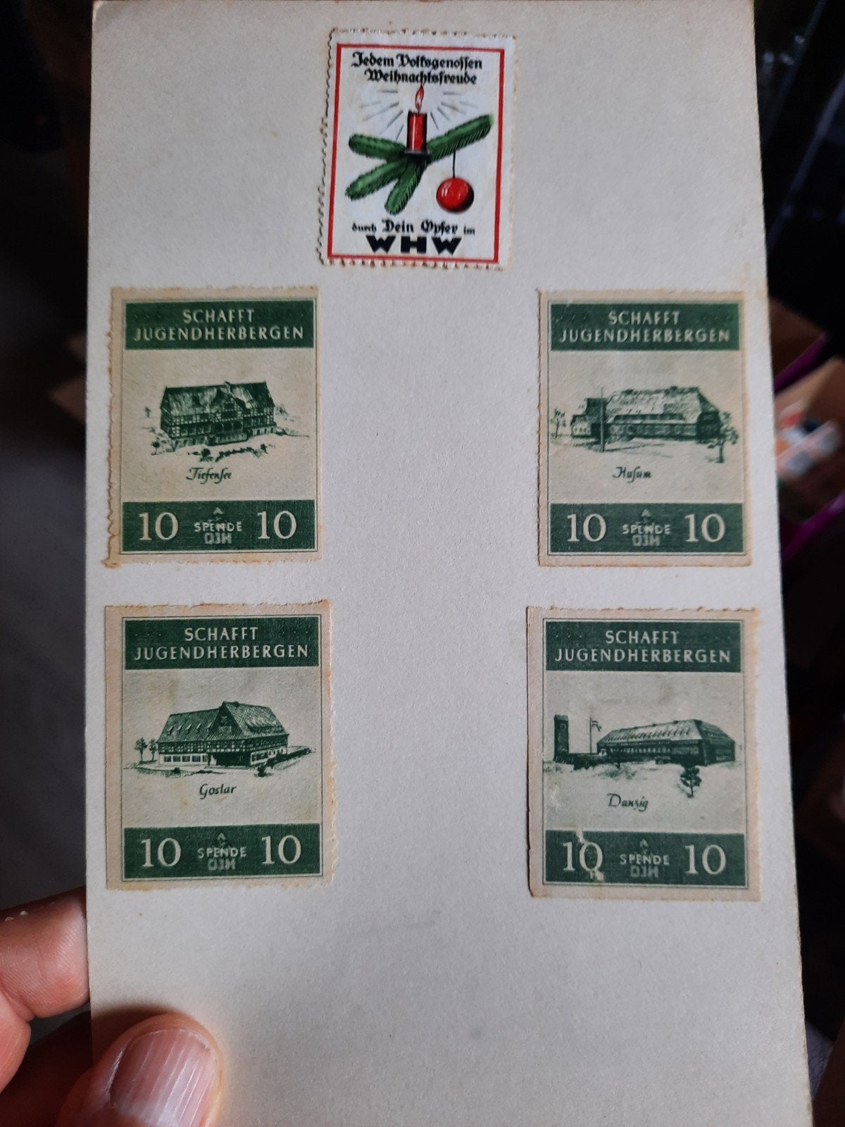 Winterhilfswerk postzegels - Schaff Jugendherbergen, Verzenden, Overige periodes, Gestempeld