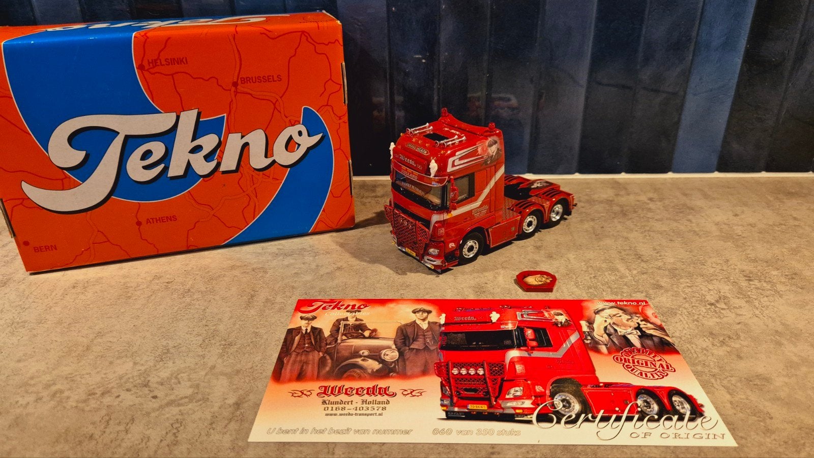 Tekno WEEDA Daf XF "Peaky Blinders", Ophalen of Verzenden, Zo goed als nieuw, Bus of Vrachtwagen, Tekno