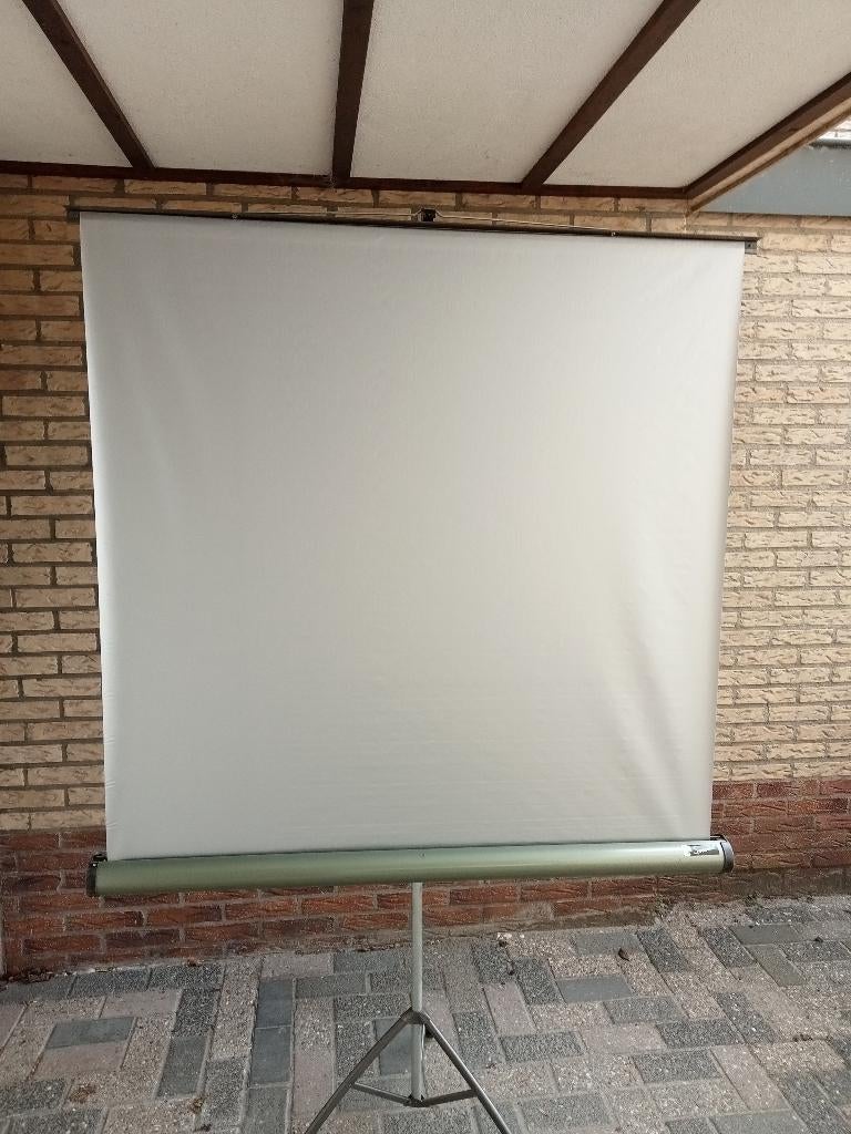 Projectiescherm, Audio, Tv en Foto, Projectieschermen, Ophalen, Handmatig, Gebruikt