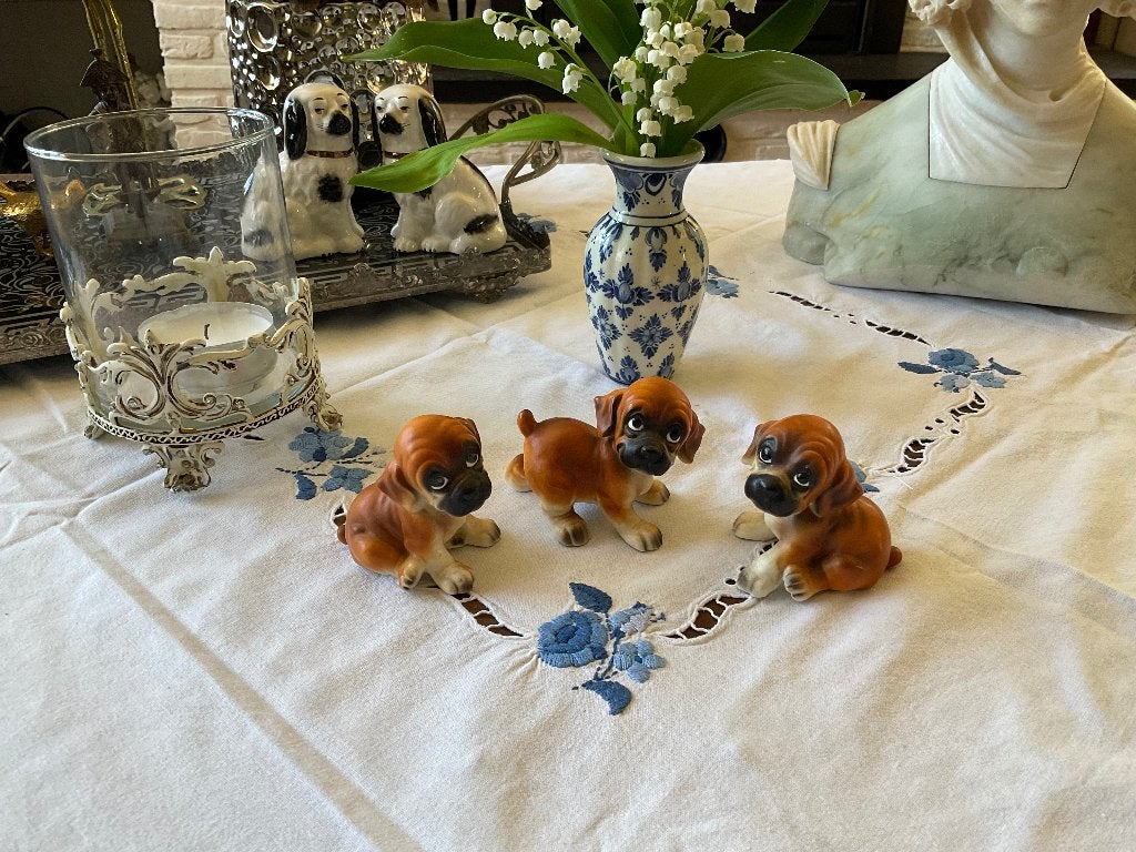 Trio Boxer pups, Antiek en Kunst, Ophalen of Verzenden