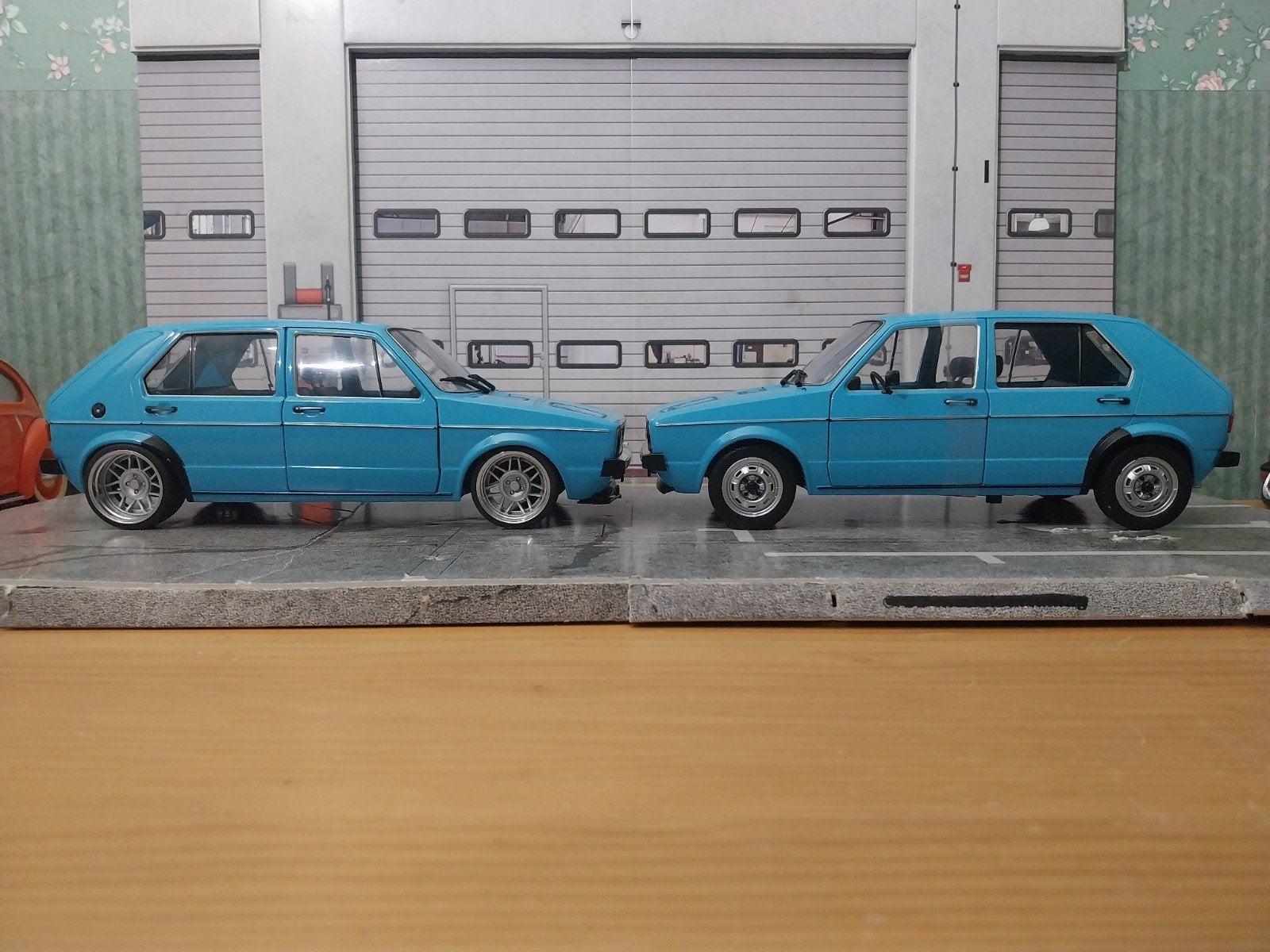 customized volkswagen golf mk1, Ophalen of Verzenden, Zo goed als nieuw, Auto, Solido