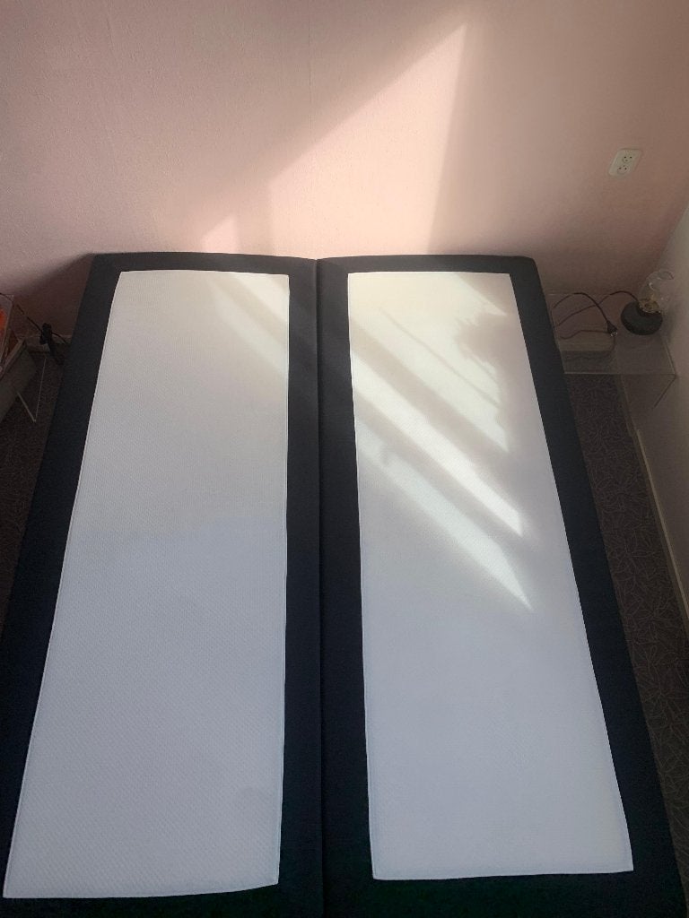 Boxspring bed 160X210cm, Ophalen, Tweepersoons, Zo goed als nieuw, Modern