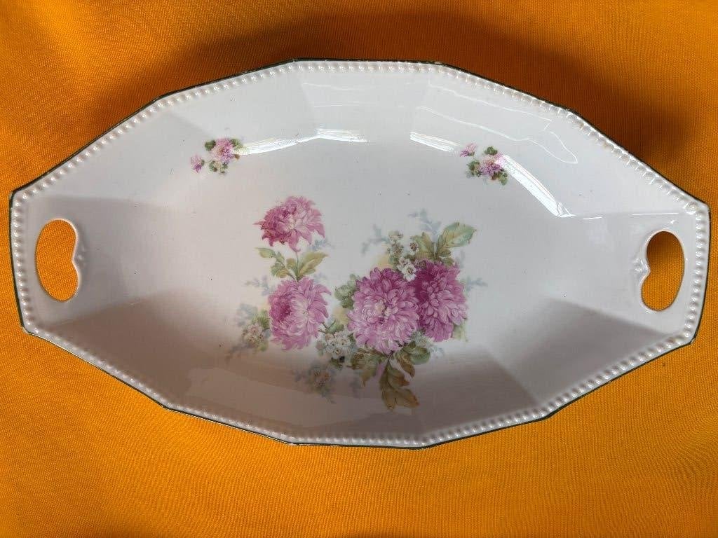 Antiek Porselein – Luxe Duitse Schaal (1905), Antiek en Kunst, Ophalen of Verzenden