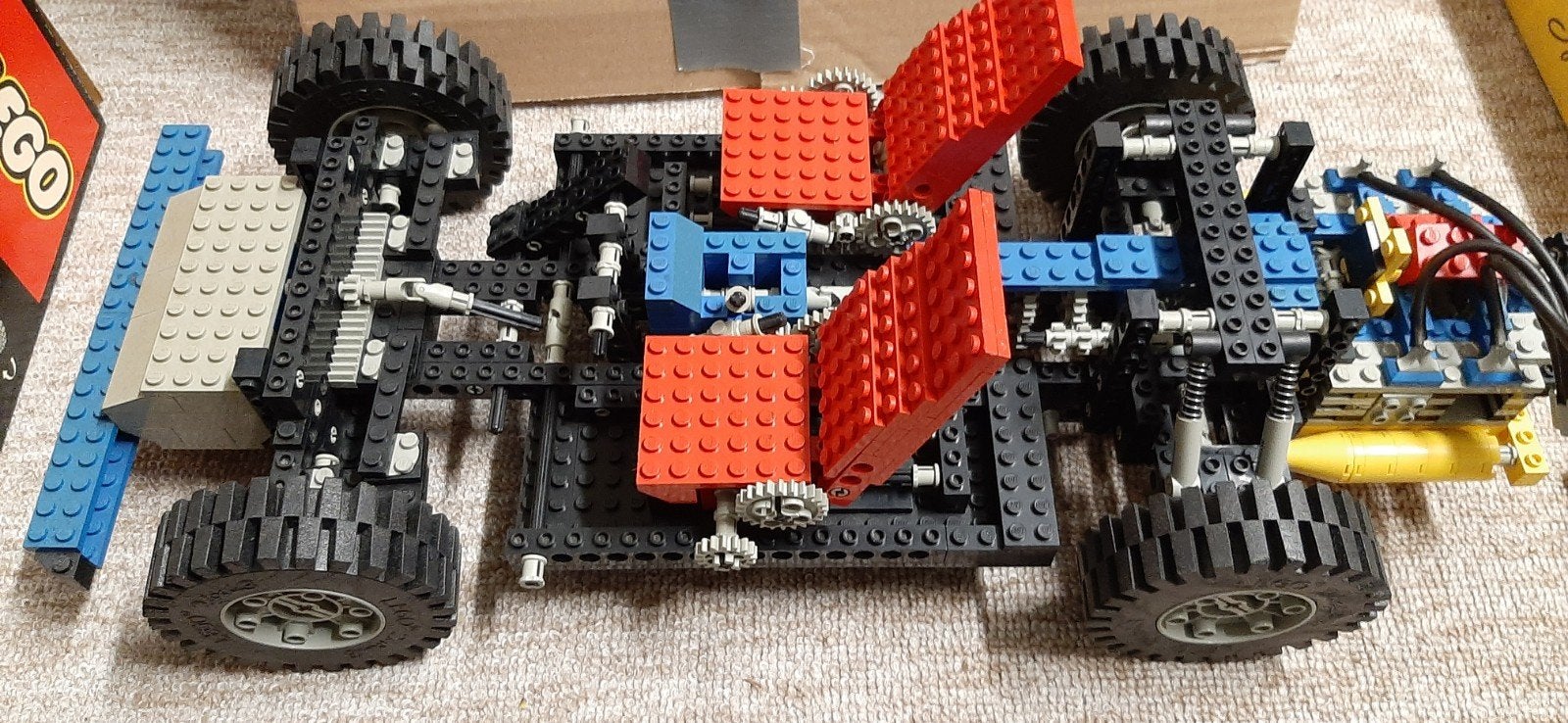 LEGO jaren 80 Vintage o.a technic 8860 zoldervondst, Ophalen of Verzenden, Gebruikt, Losse stenen, Lego