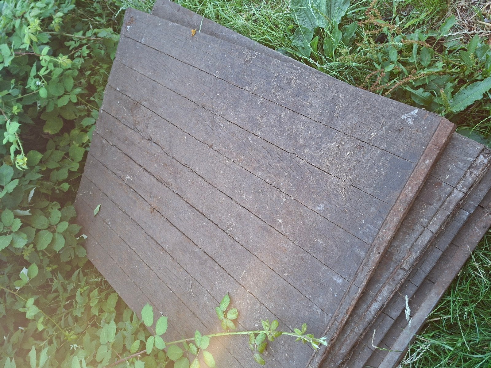 4 Steenschotten 140x120 cm - Gebruikt voor paarden hardhout, Ophalen, Gebruikt, 25 tot 50 mm, Overige typen
