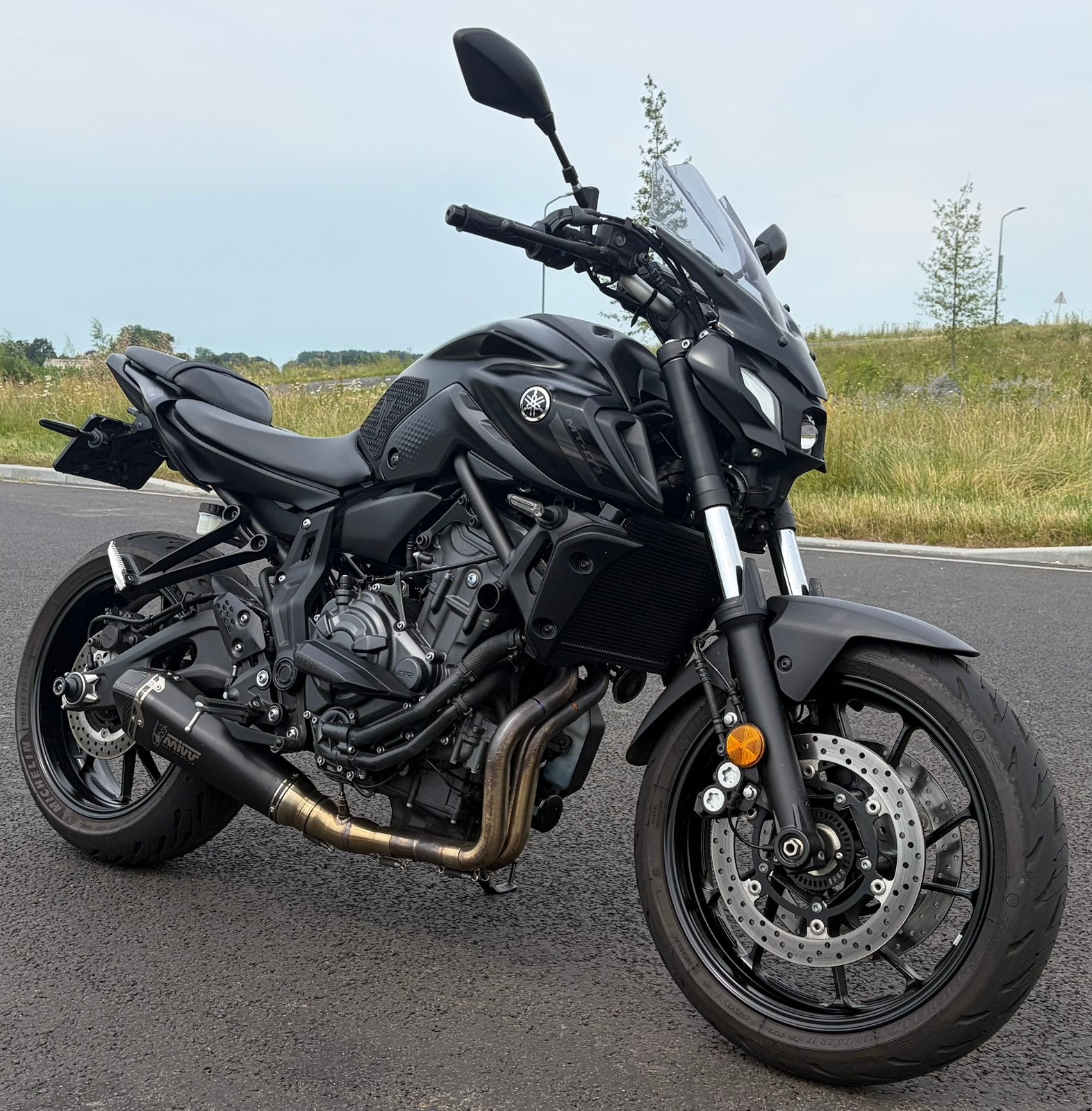 Yamaha MT-07 Pure - Matzwart - Zo goed als nieuw!, Gebruikt, Particulier, ABS, Handgeschakeld