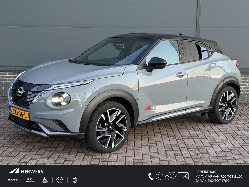 Nissan Juke 1.6 Hybrid N-Design / Navigatie / Stuur- & Stoel, Stof, Gebruikt, Origineel Nederlands, Bedrijf