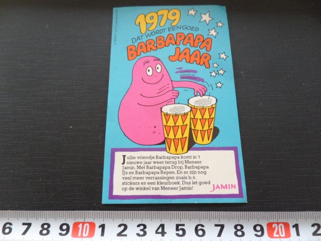 sticker strip jamin 1979 wordt een goed BARBAPAPA jaar, Ophalen, Zo goed als nieuw