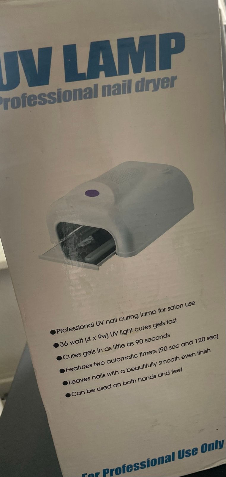 Professionele UV Nageldroger Lamp 36W - Nieuw in doos, Ophalen, Zo goed als nieuw, Overige typen