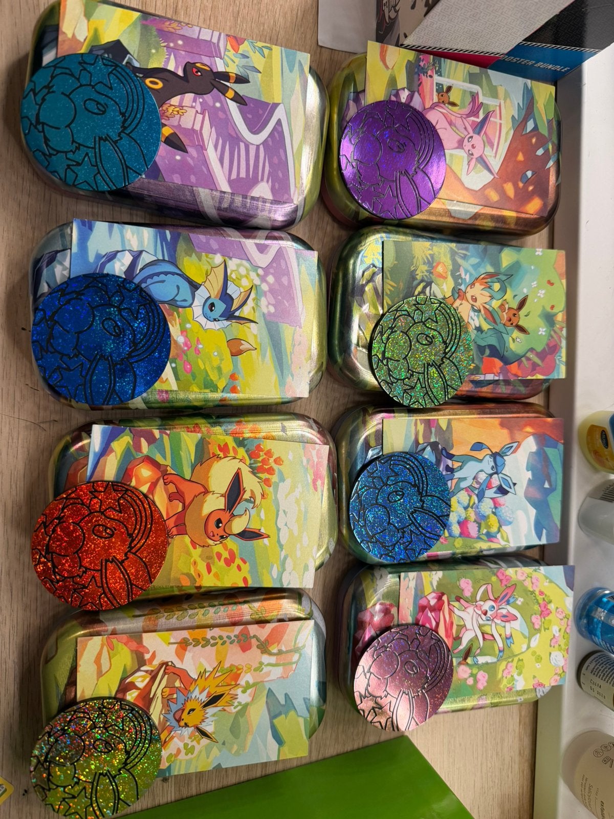 Pokemon prismatic tin, Ophalen