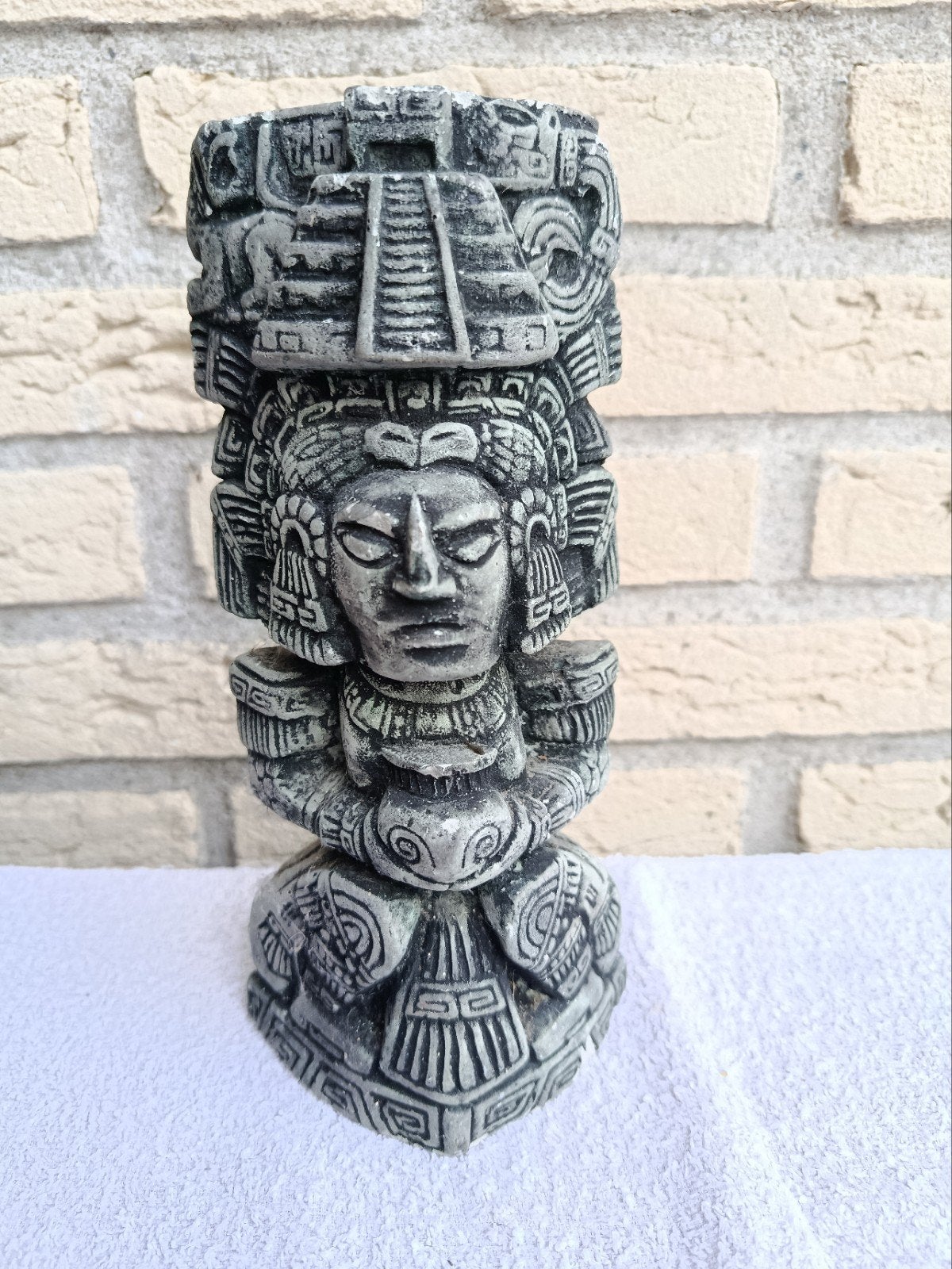 Azteekse/Maya-stijl beeld - Steen of Keramiek, Overige onderwerpen, Ophalen of Verzenden, 20 - 50 cm, Steen of Keramiek