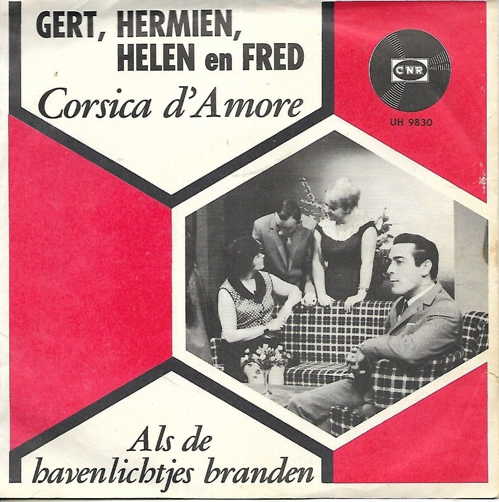 Gert, Hermien, Helen en Fred - Corsica d`amore, Ophalen of Verzenden, Gebruikt, 7 inch, Nederlandstalig