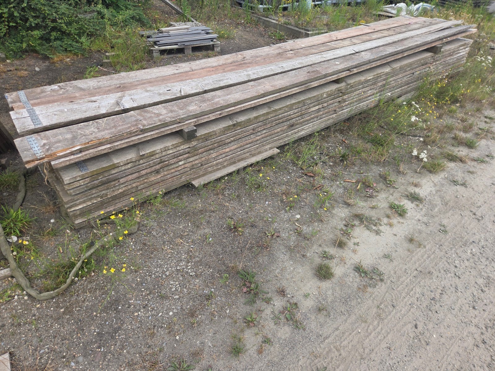 Steigerplanken 50 stuks, lengte 5 m¹, Ophalen, Gebruikt, 25 tot 50 mm, Plank