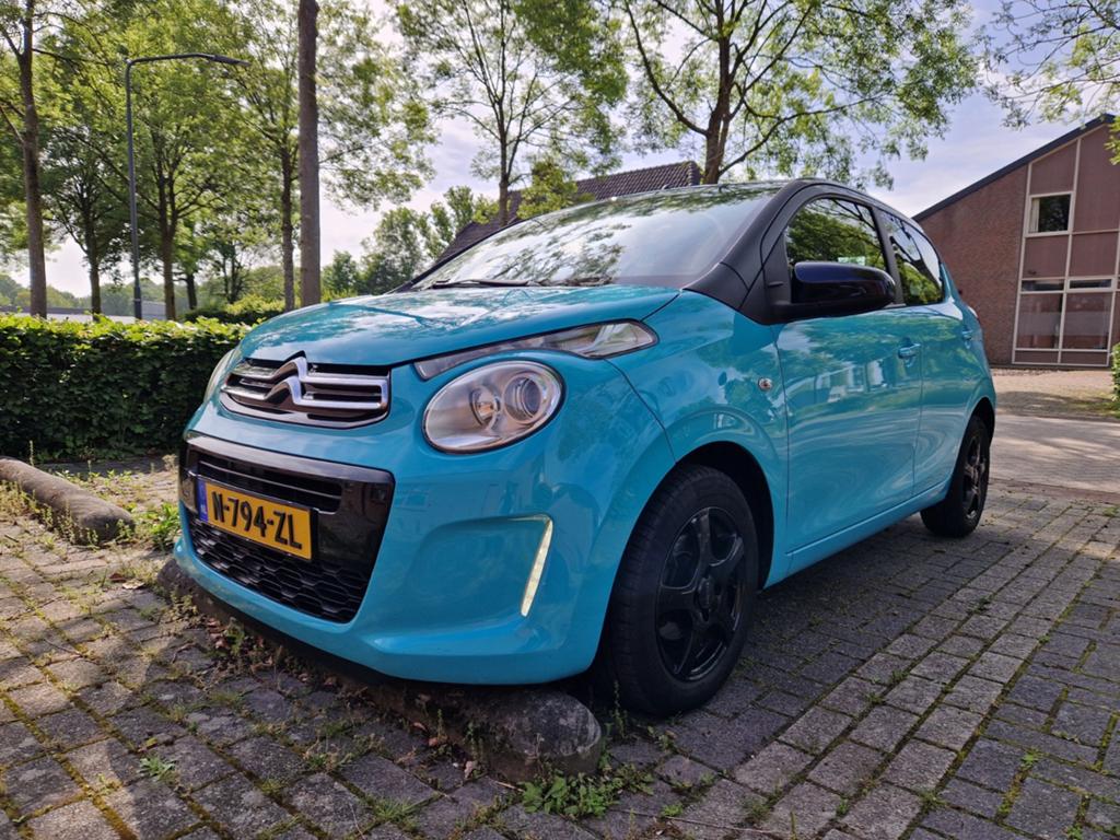 Citroën C1 1.0 VTI 5-DRS 2015 Groen, Auto's, Voorwielaandrijving, Stof, 4 stoelen, C1