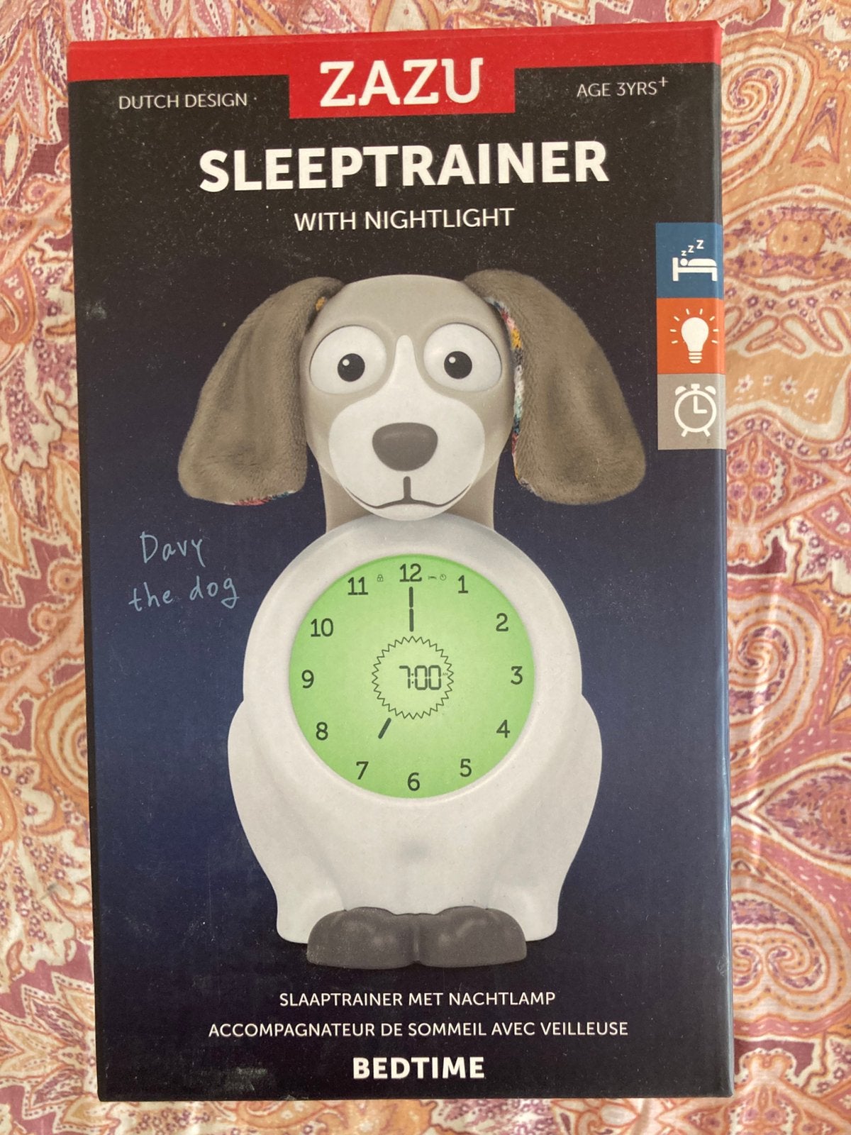 NIEUW! ZAZU Davy the Dog Taupe Slaaptrainer en Kinderwekker, Witgoed en Apparatuur, Wekkers, Ophalen of Verzenden, Nieuw