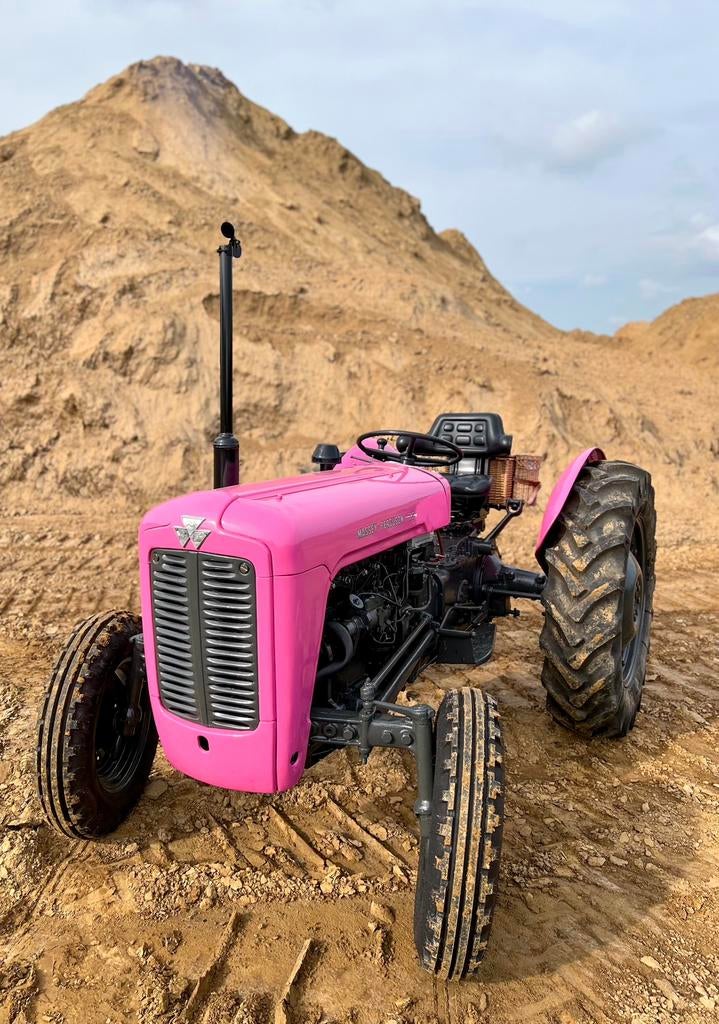 Aparte Massey Ferguson 35 roze oldtimer tractor, Ophalen, Oldtimer, Tot 80 Pk, Massey Ferguson