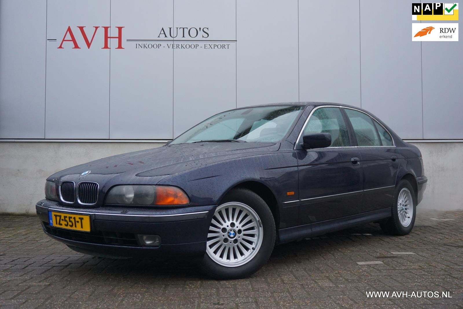 BMW 5-serie 535i Automaat, Auto's, Achterwielaandrijving, Gebruikt, 2000 kg, Blauw