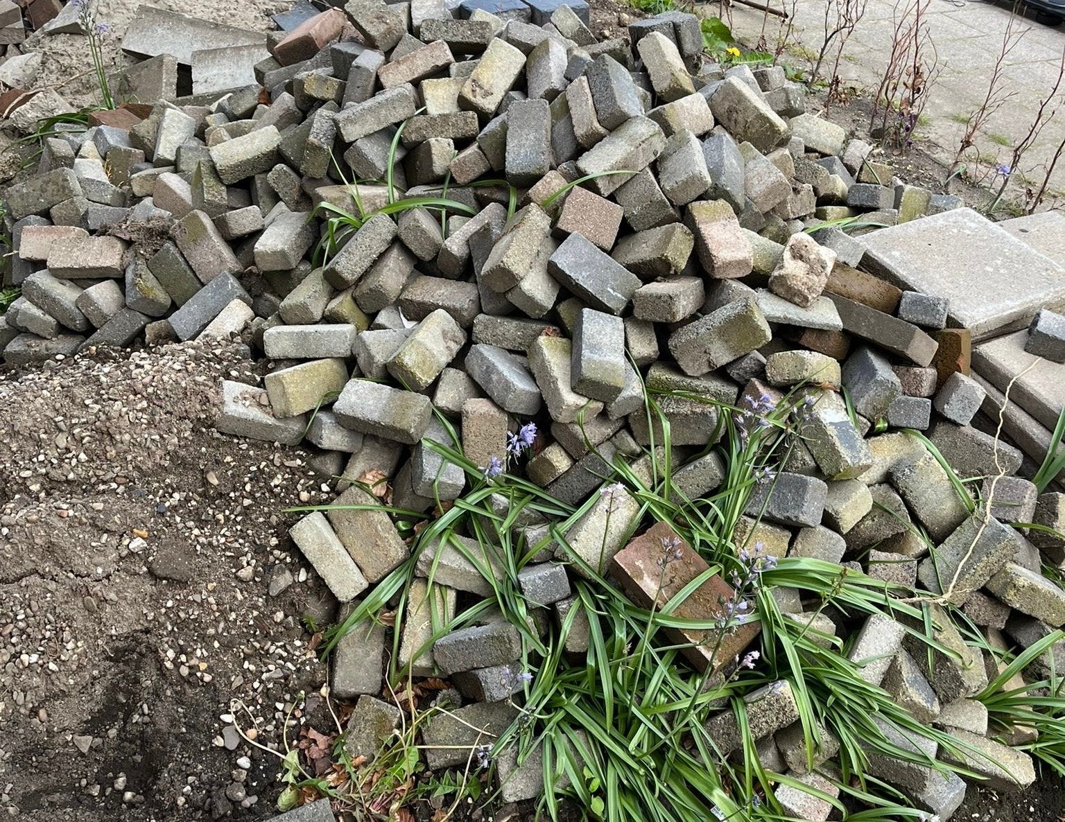 Kleine stenen, ca. 300 stuks, gemengde kleur, Ophalen, Overige materialen, Gebruikt, Overige typen