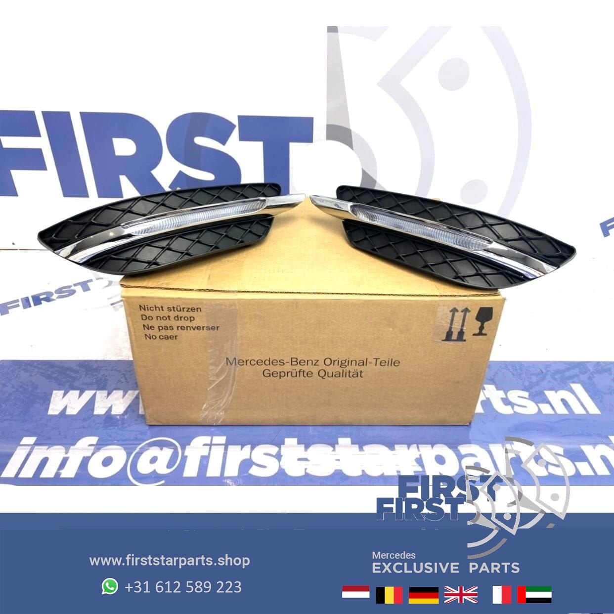 W204 Facelift LED dagrijverlichting LR SET Mercedes C Klasse, Gebruikt, -, Ophalen of Verzenden, -