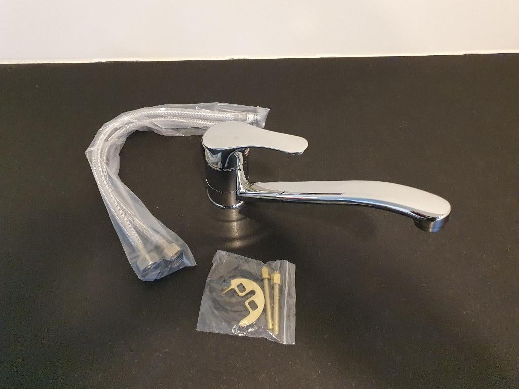 Keukenkraan Mengkraan 1 hendel draaibaar Chroom GOEDKOOP, Ophalen of Verzenden, Nieuw, Chroom, Kraan