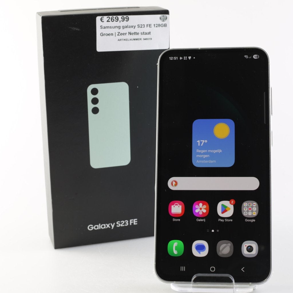 Samsung galaxy S23 FE 128GB Groen | Zeer Nette staat, Telecommunicatie, Samsung, Zo goed als nieuw, Support@Samsung.com, 129, Samsung-ro, Yeongtong-gu
Suwon-si, Gyeonggi-do 16677
South Korea