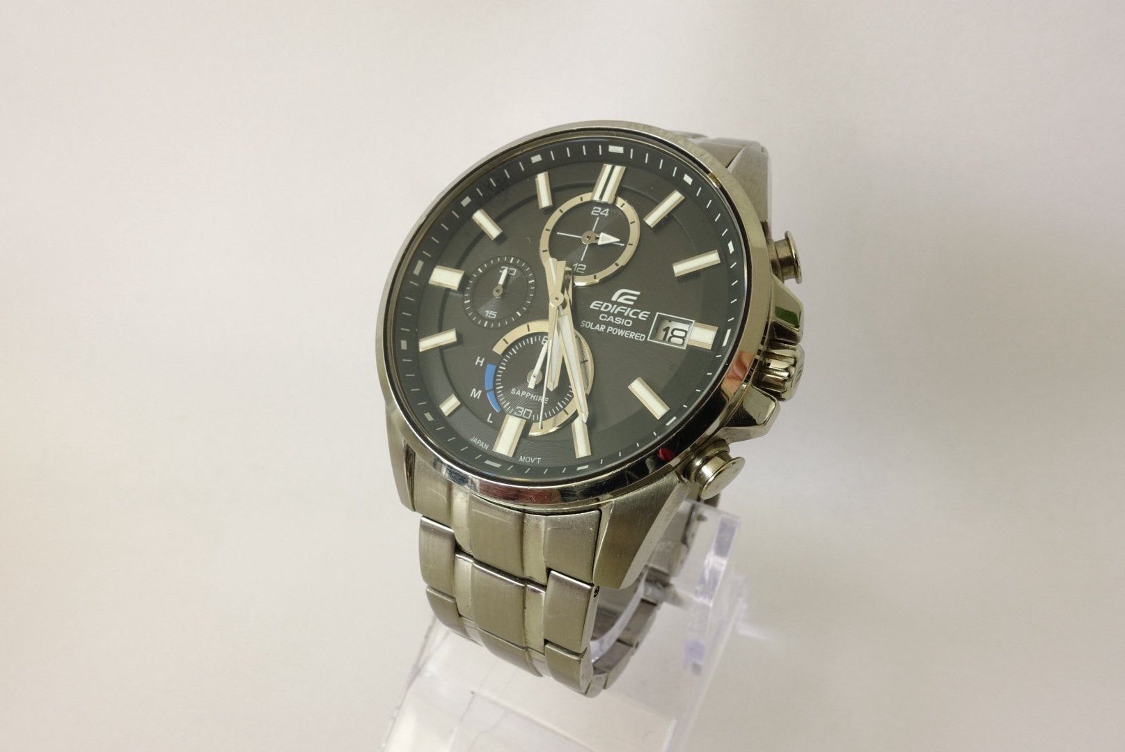 Casio Edifice EFB-560SBD-1AVUER, Ophalen of Verzenden, Zo goed als nieuw, Staal, Casio