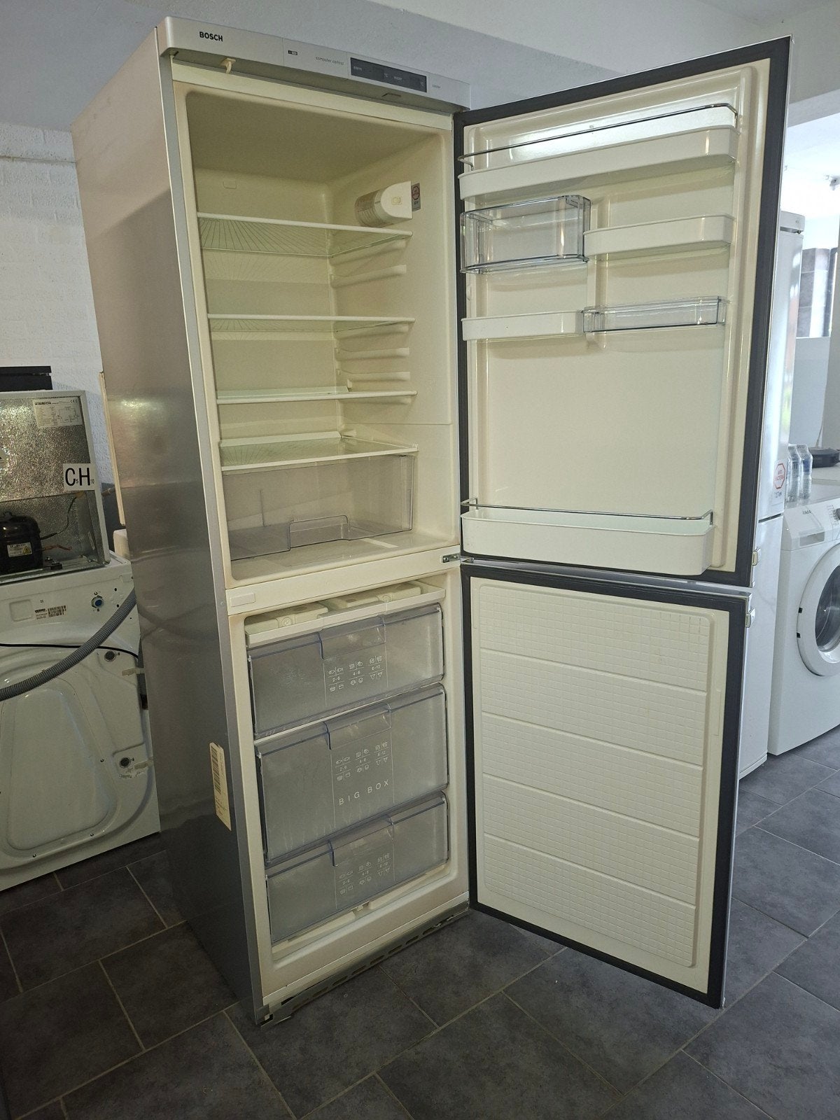 Bosch koelvriescombinatie, Ophalen, Gebruikt, 200 liter of meer, 60 cm of meer