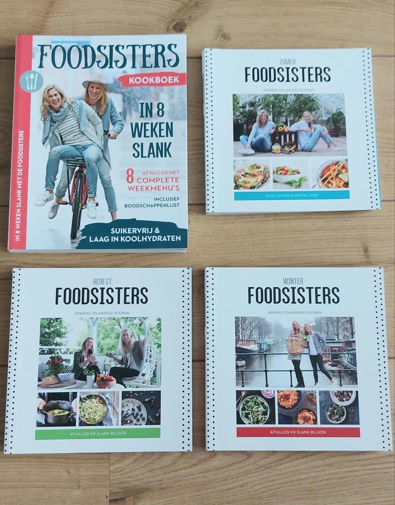 FoodSisters kookboeken, Boeken, Hoofdgerechten, Janneke en Amande Koeman, Gezond koken, Ophalen of Verzenden