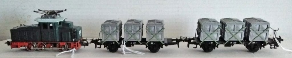 Trix Express rangeerelloc met wagons, Gelijkstroom of Wisselstroom, Trix, Ophalen of Verzenden, Gebruikt
