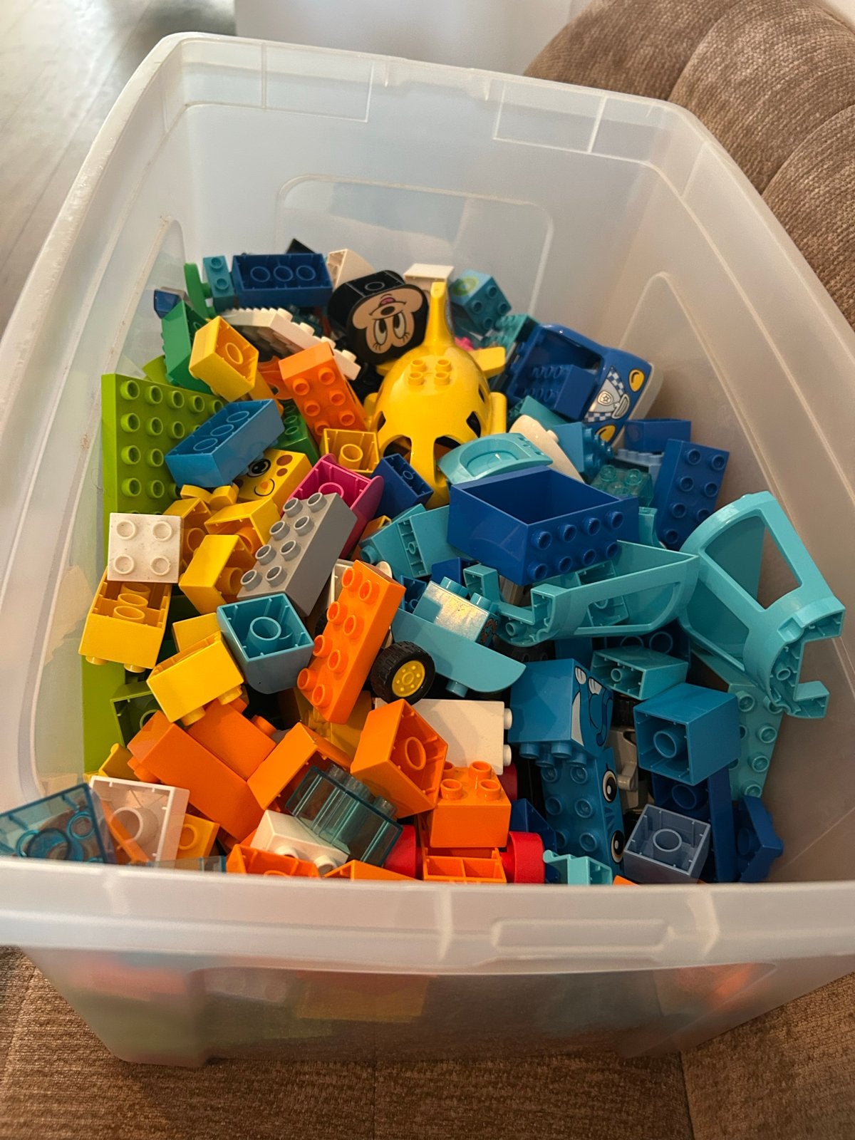 Grote partij LEGO DUPLO – veel blokken, dieren en poppetjes