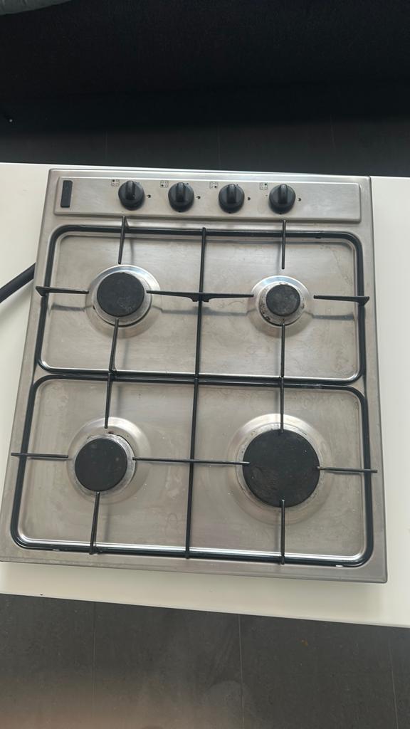 Gaskookplaat, Witgoed en Apparatuur, Kookplaten, Ophalen, Gebruikt, 4 kookzones, Inbouw
