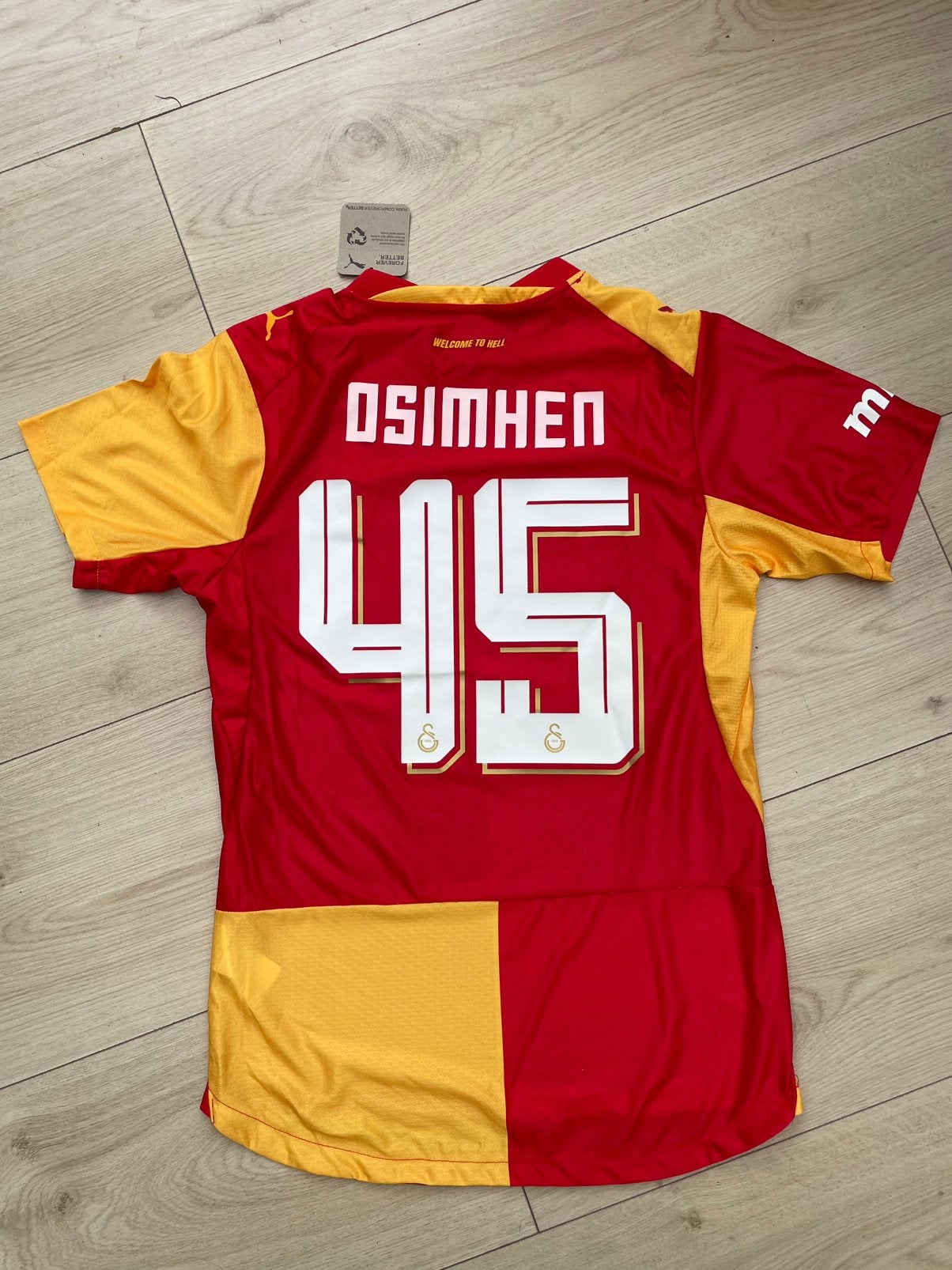 Galatasaray Osimhen #45 Voetbalshirt 2026/27 alle maten, Ophalen of Verzenden, Zo goed als nieuw, Buitenlandse clubs, Shirt