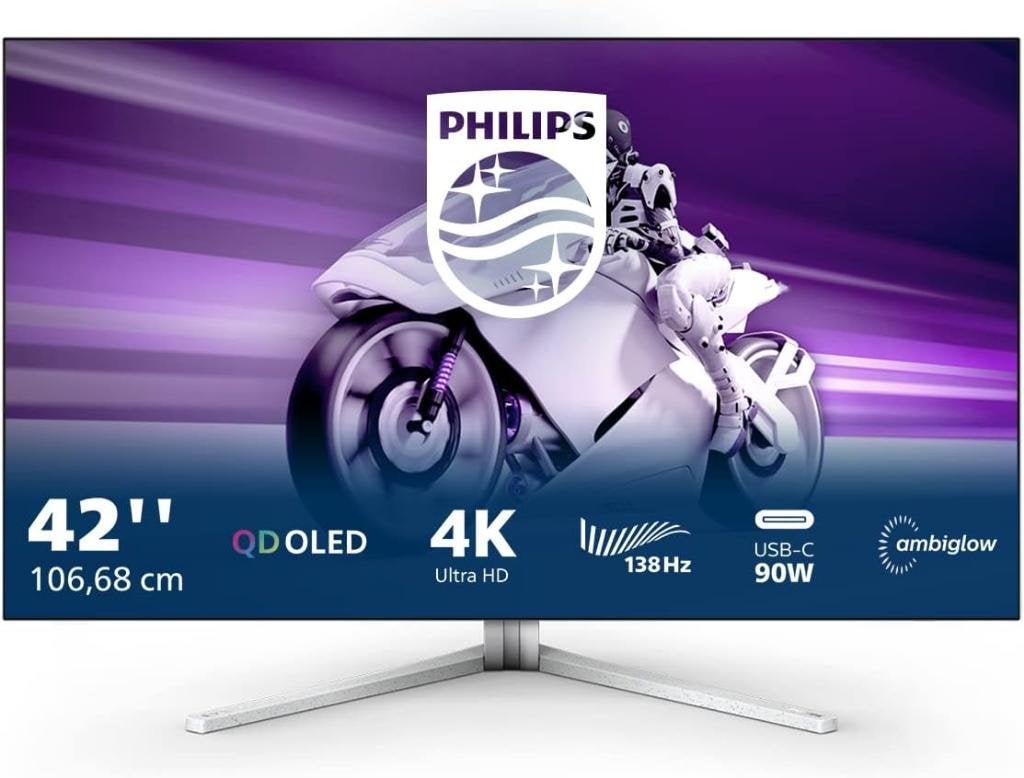 PHILIPS Evnia 42M2N8900 - 4K OLED / 42" / HDR10 / 138Hz, Computers en Software, Monitoren, Gaming, 101 t/m 150 Hz, Philips Evnia