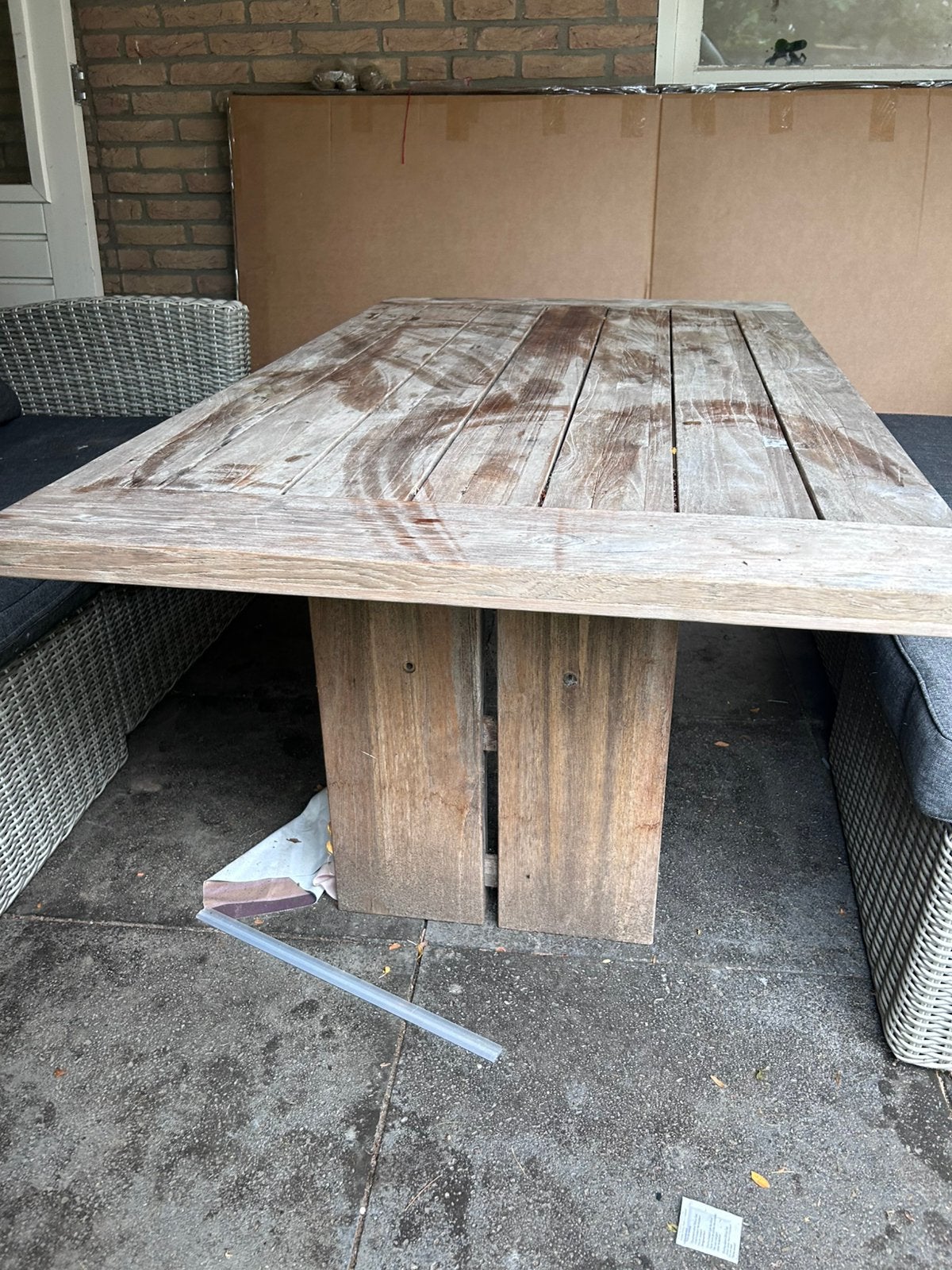 Foto 2 van Tuinset: tafel en zitruimte voor zes