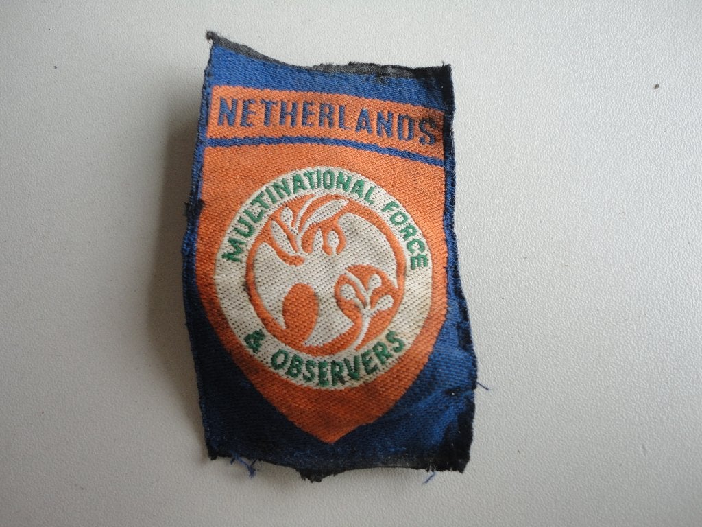 embleem Sinai detachement, Verzamelen, Militaria | Algemeen, Ophalen of Verzenden, Landmacht, Nederland, Embleem of Badge