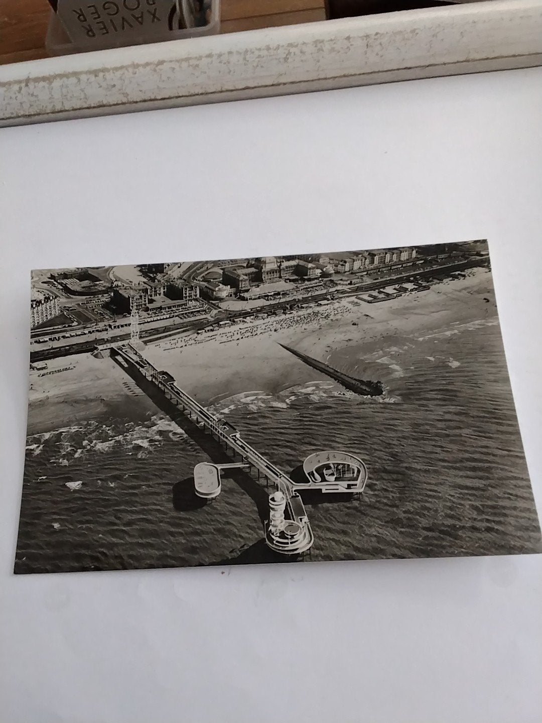 Zeldzame Ansichtkaart Nieuwe Pier Scheveningen (zwart-wit), Ophalen of Verzenden, 1960 tot 1980, Ongelopen, Zuid-Holland