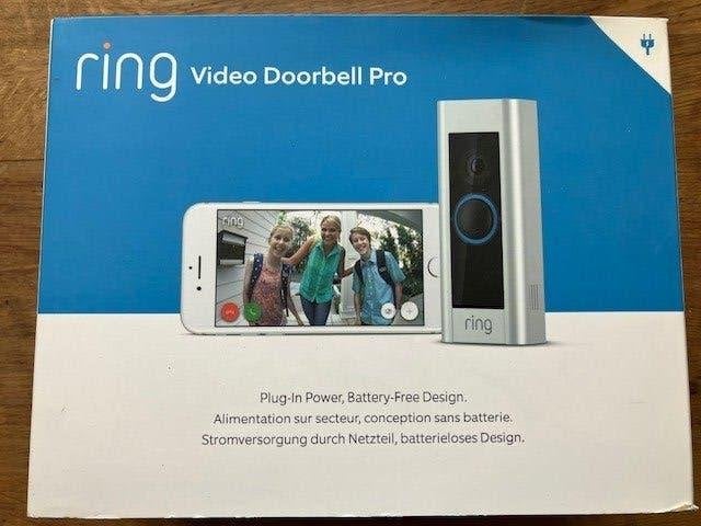 Ring Video Doorbell Pro, Huis en Inrichting, Deurbellen, Zo goed als nieuw, Bedraad, Ingebouwde camera, Compatibel met smartphone