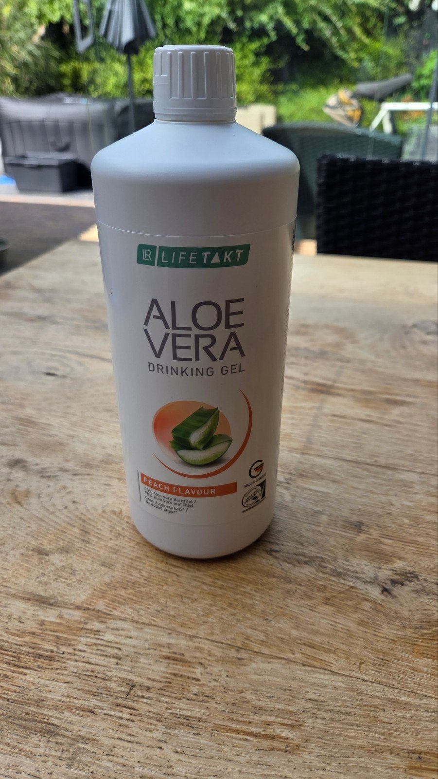LR LIFETAKT Aloe Vera Drinking Gel Perzik Smaak (1000ml), Ophalen of Verzenden, Nieuw, Poeder of Drank