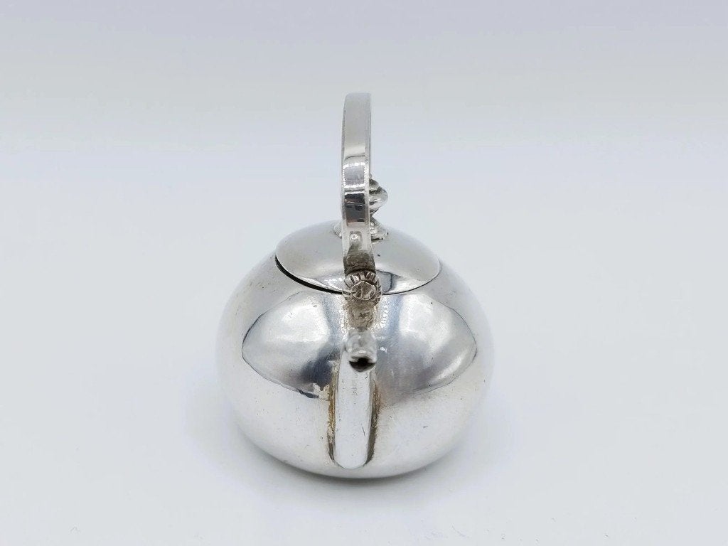 Zilveren miniatuur waterketel, J. Borduur, Amsterdam, 1754, Antiek en Kunst, Verzenden, Zilver