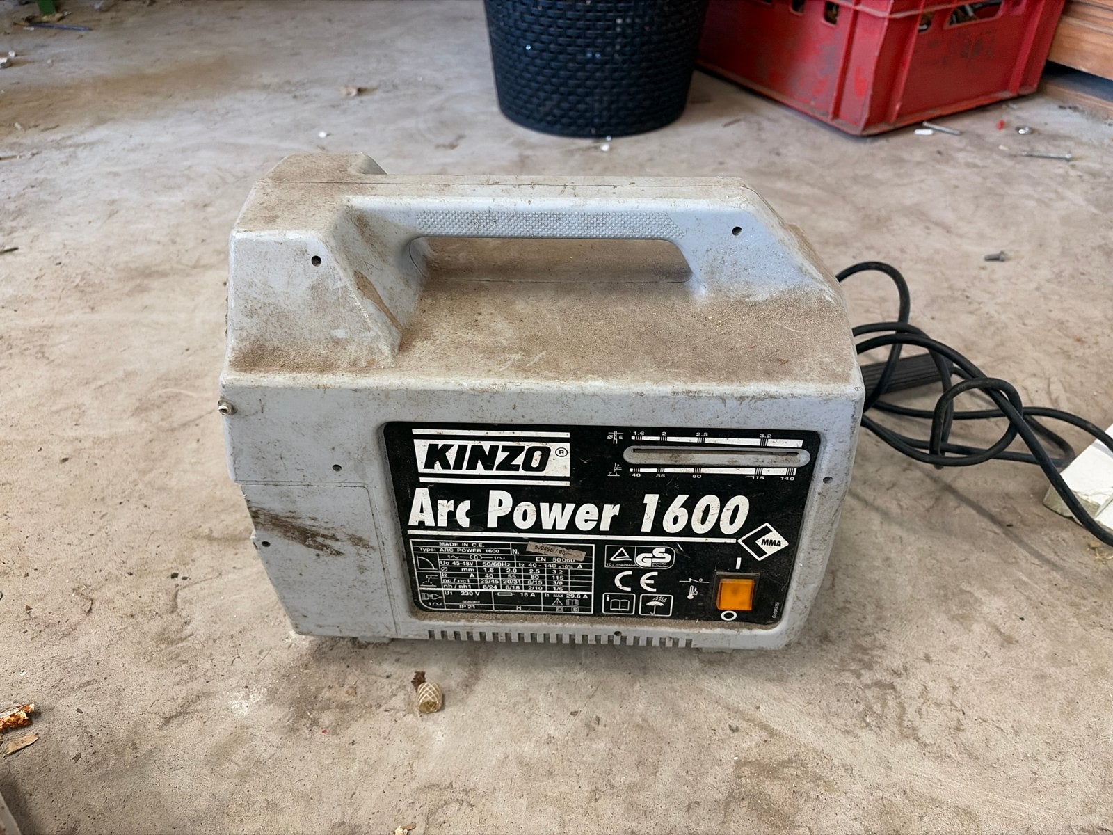 Kinzo Arc Power 1600 Lasapparaat - Gebruikt, Ophalen, Gebruikt, Minder dan 150 ampère, Elektroden