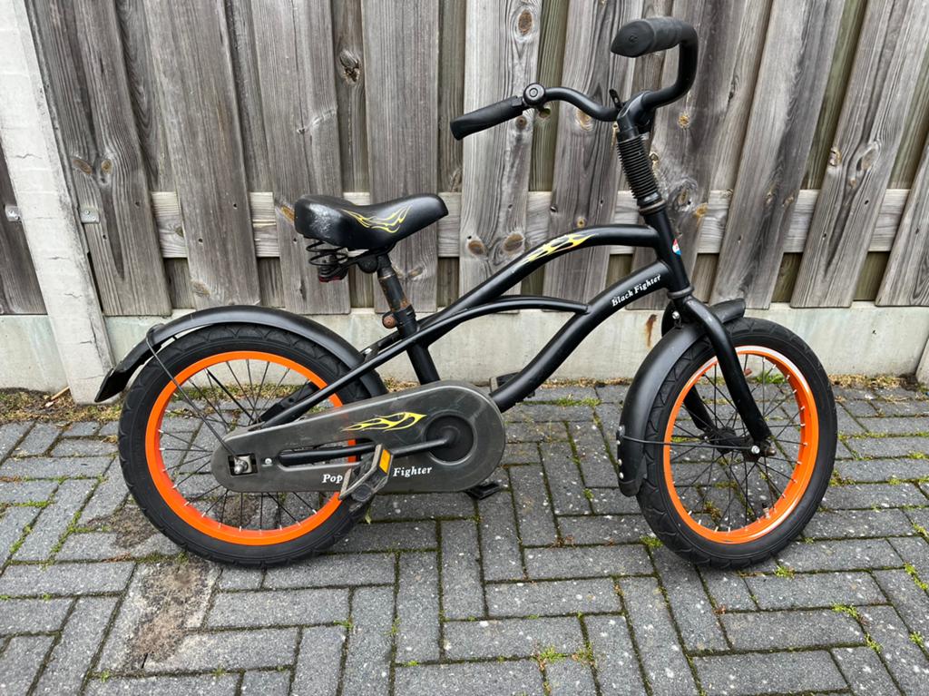Kinderfiets 16 inch, Ophalen, Gebruikt, Terugtraprem, 16 tot 20 inch