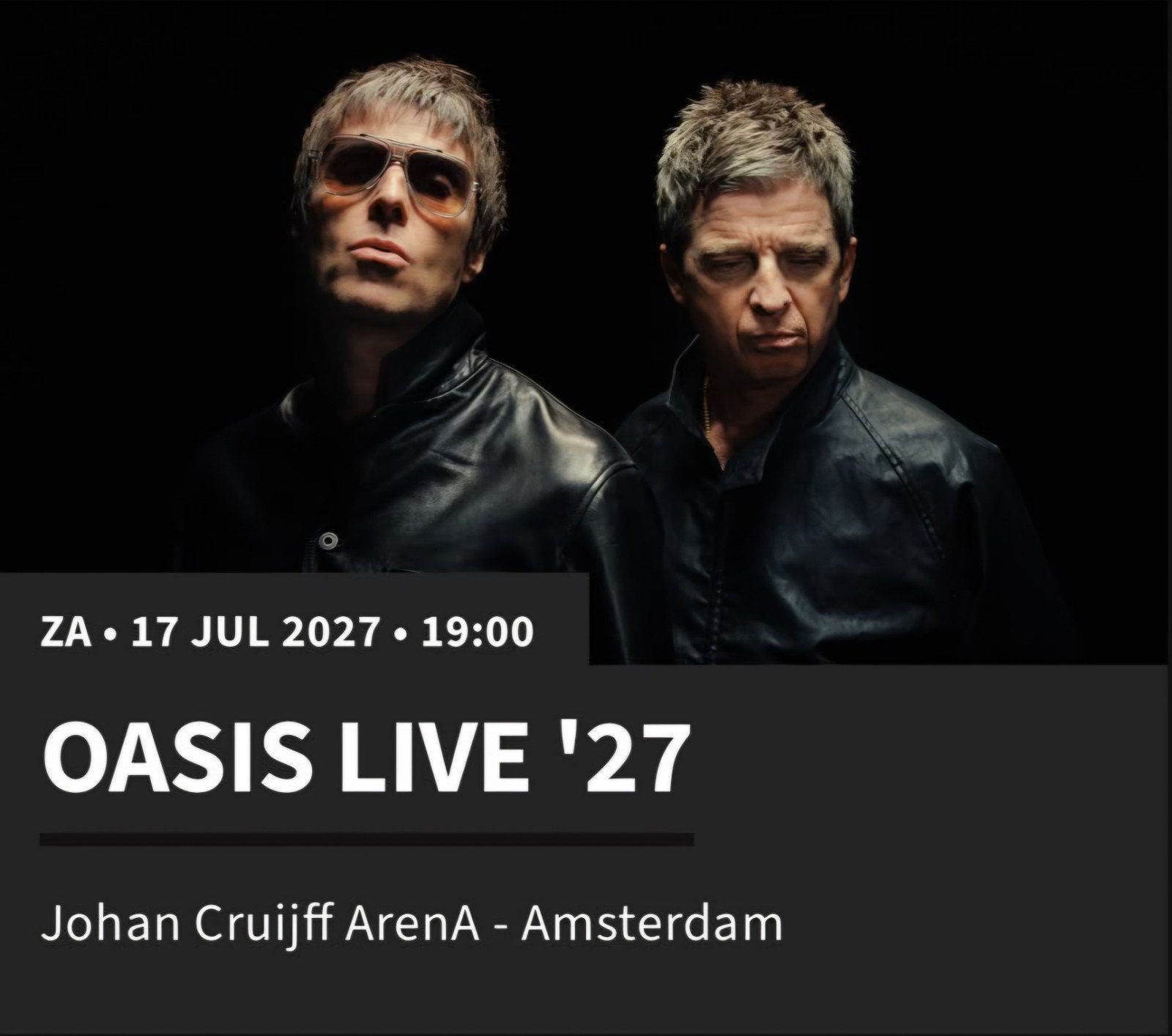 2 staanplaats tickets Oasis, Twee personen, Juli