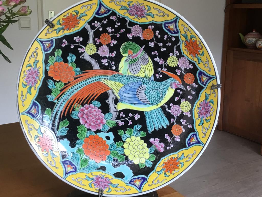 Japans wandbord, Antiek en Kunst, Antiek | Wandborden en Tegels, Ophalen of Verzenden