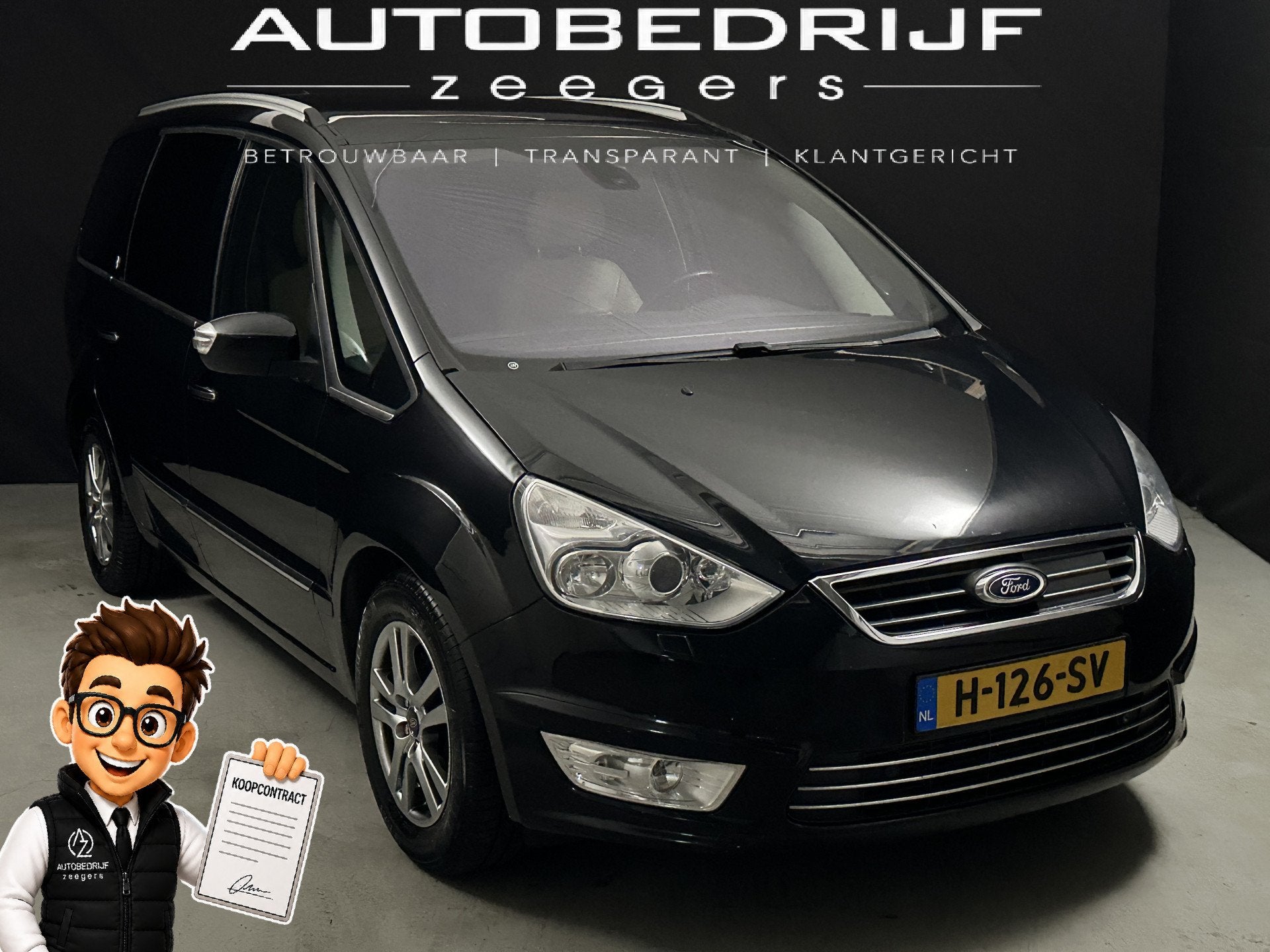 Ford Galaxy 2.0 SCTi Titanium 7 Persoons *Automaat*AC*Navi*P, Auto's, Ford, 1976 cc, Gebruikt, 4 cilinders, 7 stoelen