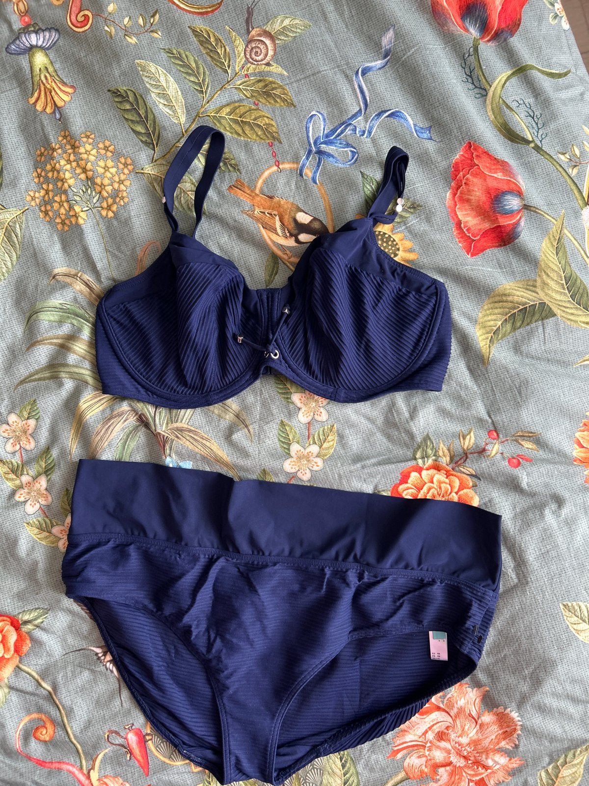PrimaDonna Swim Bikini Set - Nieuwstaat 85F/48, Kleding | Dames, Badmode en Zwemkleding, Zo goed als nieuw, Bikini, Blauw, Ophalen of Verzenden