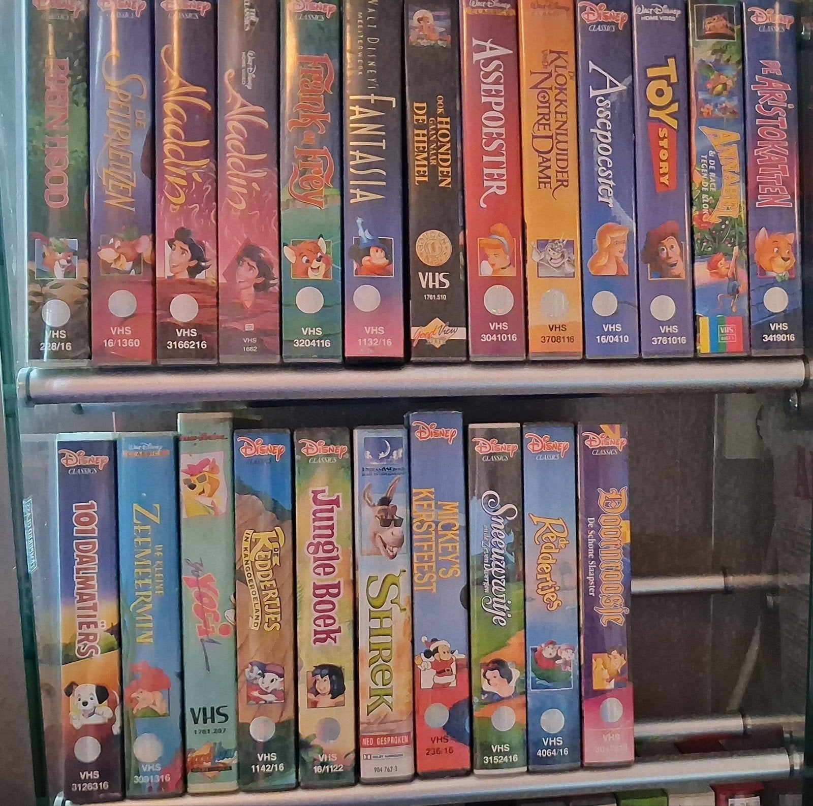 Grote collectie Disney VHS-banden - Klassieke films, Nederlands ondertiteld, Gebruikt, VHS, Ophalen of Verzenden