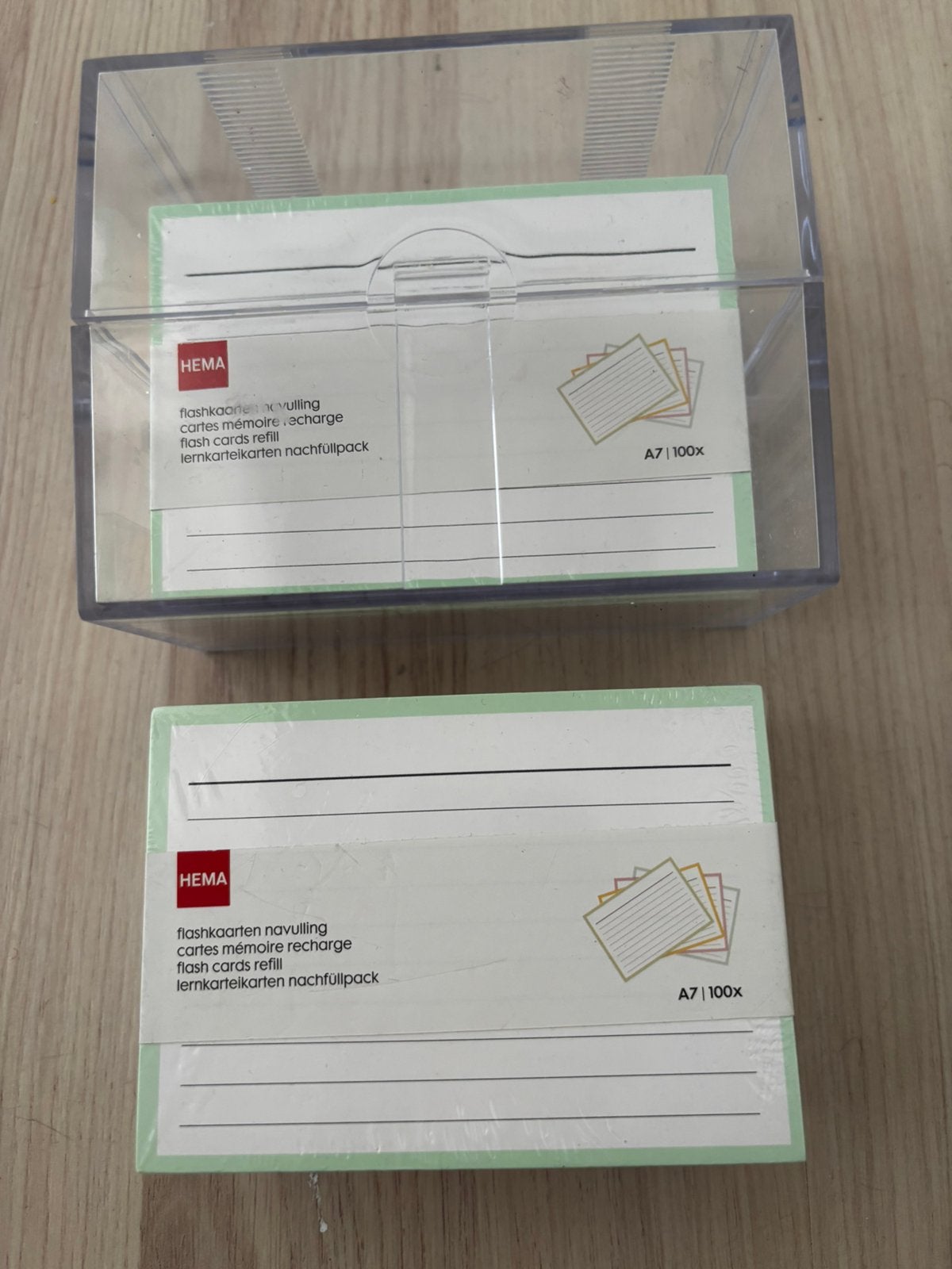 Kaarten tbv studie flashcards, 1 speler, Ophalen, Zo goed als nieuw, Vanaf 3 jaar