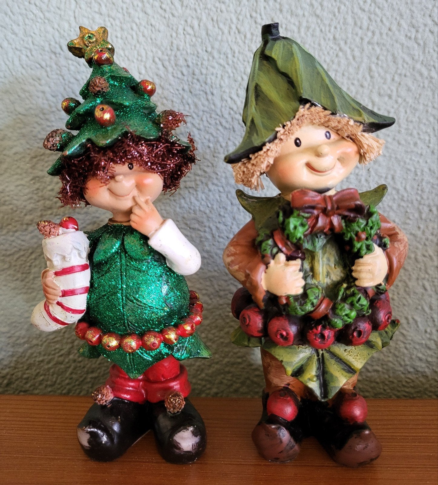 2 kerstbeeldjes, Diversen, Kerst, Ophalen of Verzenden, Zo goed als nieuw