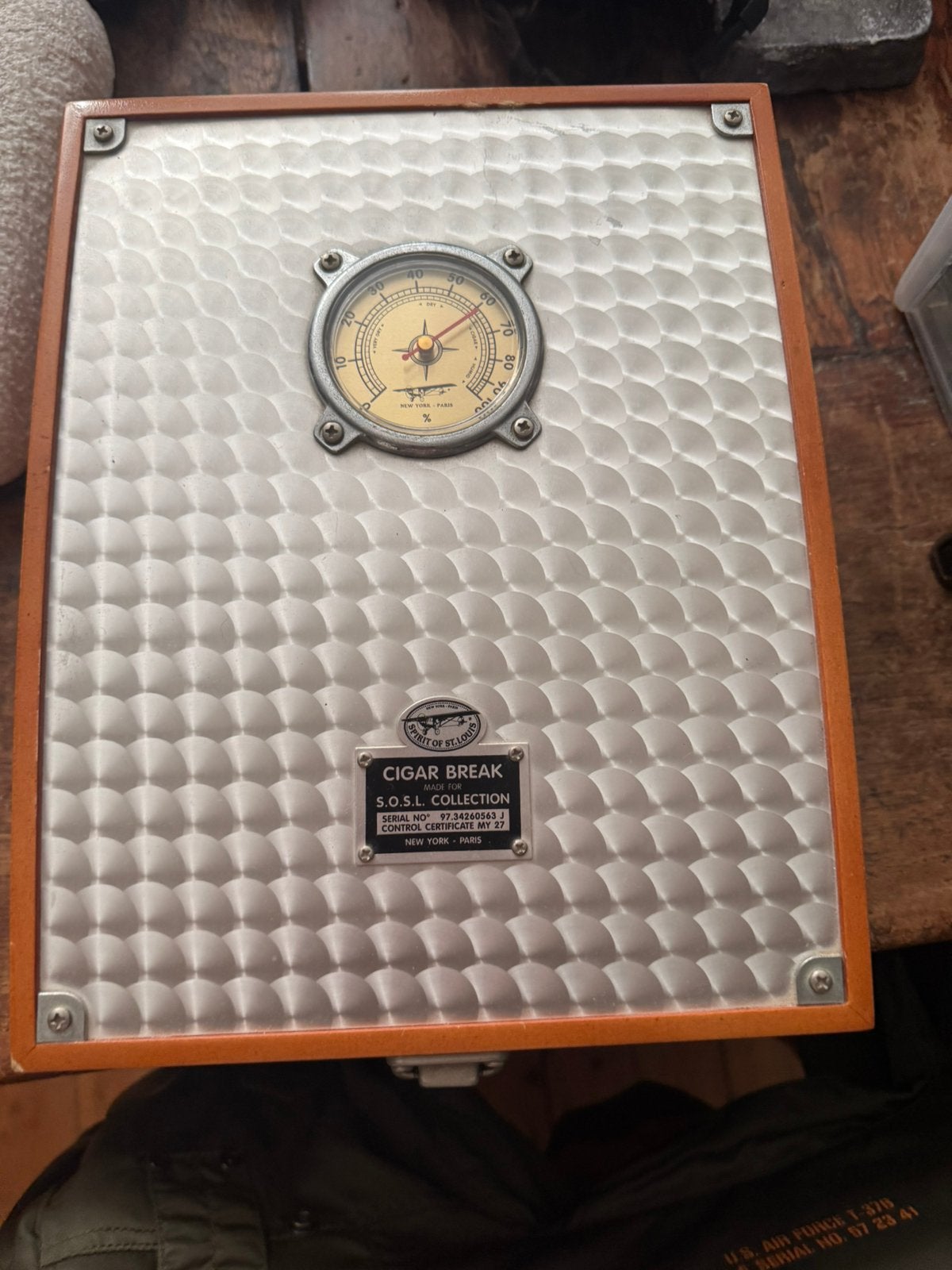 Zgan humidor houten sigaren doos met hygrometer, Verzamelen, Rookartikelen, Aanstekers en Luciferdoosjes, Ophalen of Verzenden